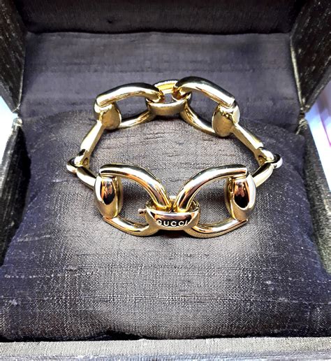 Gucci Bracciale gucci horsebit con morsetto in oro giallo 18kt